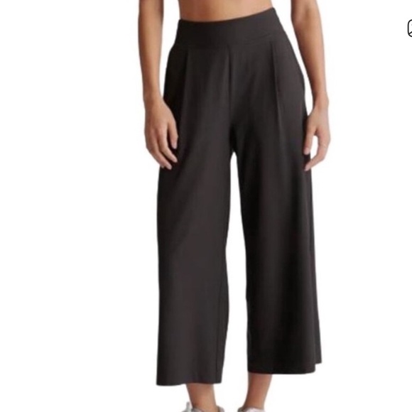 Quince Pants - NWOT Quince Performance Wide Leg Pants in Black